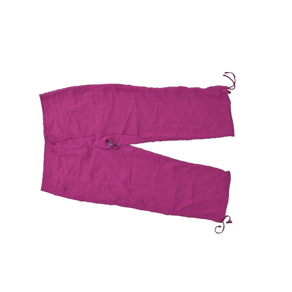 Under Armour Women's Size M Capri Straight Pants Purple Modal Blend Zip Solid - Picture 1 of 8